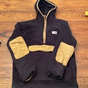 The north face men’s Sherpa 1/4 zip hoodie